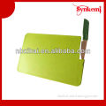 Plastic chopping board with knife storage